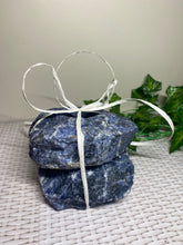 Load image into Gallery viewer, Set of 2 Sodalite tea light Candle Holder - natural stone / crystal