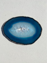 Load image into Gallery viewer, Teal polished Agate Slice drink coasters - set of 4 TCMD0005