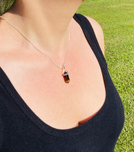 Load image into Gallery viewer, Tiger Eye sterling silver pendant - necklace