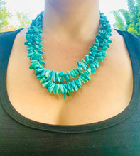Load image into Gallery viewer, Turquoise chip bead necklace