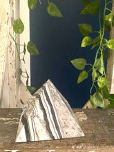 Load image into Gallery viewer, Zebra Calcite pyramid, paper weight or unique display piece - Large