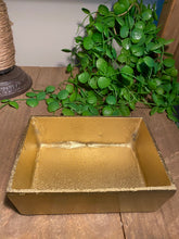 Load image into Gallery viewer, gold trinket or jewellery box with pyrite handle, home decor