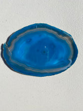 Load image into Gallery viewer, polished teal agate slice drink coasters - set of 4 TCMD0001