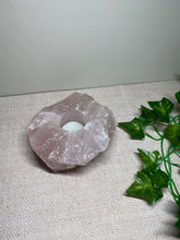 Load image into Gallery viewer, rose quartz candle holder 35