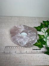 Load image into Gallery viewer, rose quartz candle holder 35