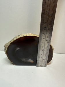 Natural Agate end - natural stone paper weight - home decor or unique office display