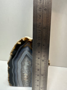 Natural Agate end - natural stone paper weight - home decor or unique office display