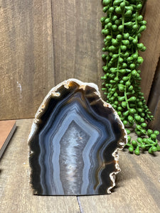 Natural Agate end - natural stone paper weight - home decor or unique office display