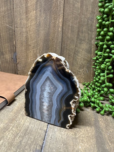 Natural Agate end - natural stone paper weight - home decor or unique office display