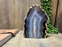 Load image into Gallery viewer, Natural Agate end - natural stone paper weight - home decor or unique office display