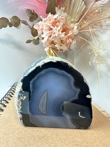 Natural Agate end - natural stone paper weight - home decor or unique office display