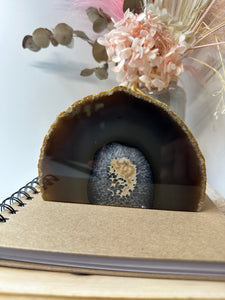 Natural Agate end - natural stone paper weight - home decor or unique office display