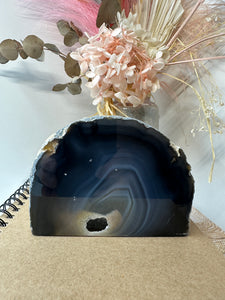 Natural Agate end - natural stone paper weight - home decor or unique office display