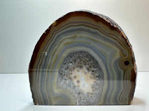 Natural Agate end - natural stone paper weight - home decor or unique office display