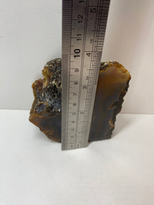 Natural Agate end - natural stone paper weight - home decor or unique office display