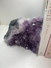 Load image into Gallery viewer, Amethyst Crystal cluster bookends