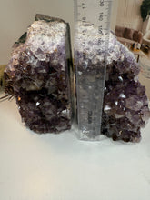 Load image into Gallery viewer, Natural Amethyst Crystal Bookends – Brazilian Amethyst