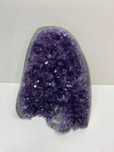 Load image into Gallery viewer, Amethyst Crystal cluster with flat base