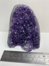 Load image into Gallery viewer, Amethyst Crystal cluster with flat base