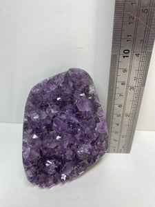 Amethyst Crystal cluster with flat base