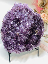 Load image into Gallery viewer, Amethyst Crystal cluster with removable display stand