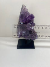 Load image into Gallery viewer, Amethyst Crystal on black display stand
