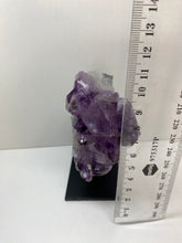 Load image into Gallery viewer, Amethyst Crystal on black display stand