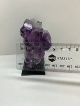 Load image into Gallery viewer, Amethyst Crystal on black display stand