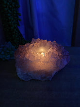 Load image into Gallery viewer, Amethyst Crystal tea light candle holder