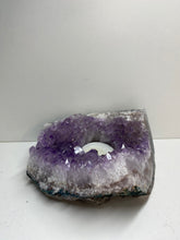 Load image into Gallery viewer, Amethyst Crystal tea light candle holder