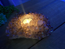 Load image into Gallery viewer, Amethyst Crystal tea light candle holder