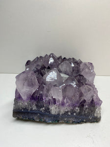 Amethyst Crystal tea light candle holder