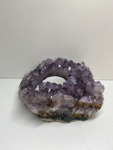 Load image into Gallery viewer, Amethyst Crystal tea light candle holder