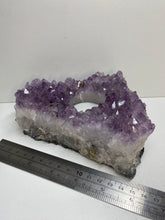 Load image into Gallery viewer, Amethyst Crystal tea light candle holder