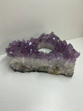 Load image into Gallery viewer, Amethyst Crystal tea light candle holder