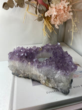 Load image into Gallery viewer, Amethyst Crystal tea light candle holder