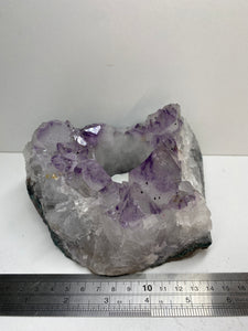 Amethyst Crystal tea light candle holder