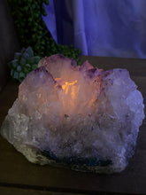 Load image into Gallery viewer, Amethyst Crystal tea light candle holder