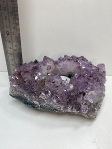 Amethyst Crystal tea light candle holder