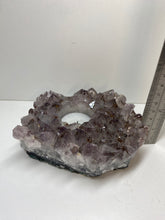 Load image into Gallery viewer, Amethyst Crystal tea light candle holder