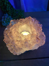 Load image into Gallery viewer, Amethyst Crystal tea light candle holder