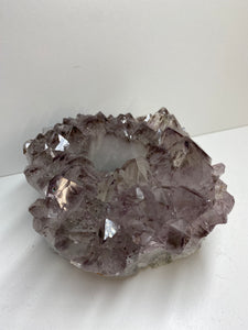 Amethyst Crystal tea light candle holder