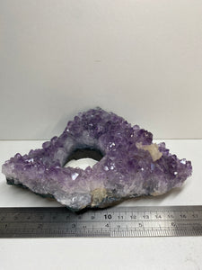 Amethyst Crystal tea light candle holder