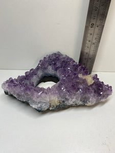 Amethyst Crystal tea light candle holder