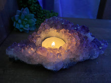 Load image into Gallery viewer, Amethyst Crystal tea light candle holder