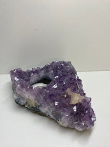 Amethyst Crystal tea light candle holder