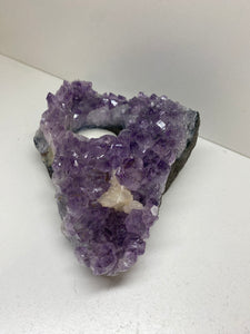 Amethyst Crystal tea light candle holder