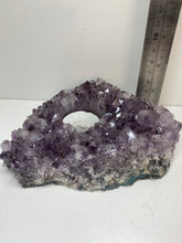 Load image into Gallery viewer, Amethyst Crystal tea light candle holder