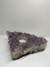 Load image into Gallery viewer, Amethyst Crystal tea light candle holder