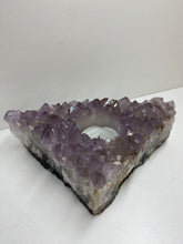 Load image into Gallery viewer, Amethyst Crystal tea light candle holder